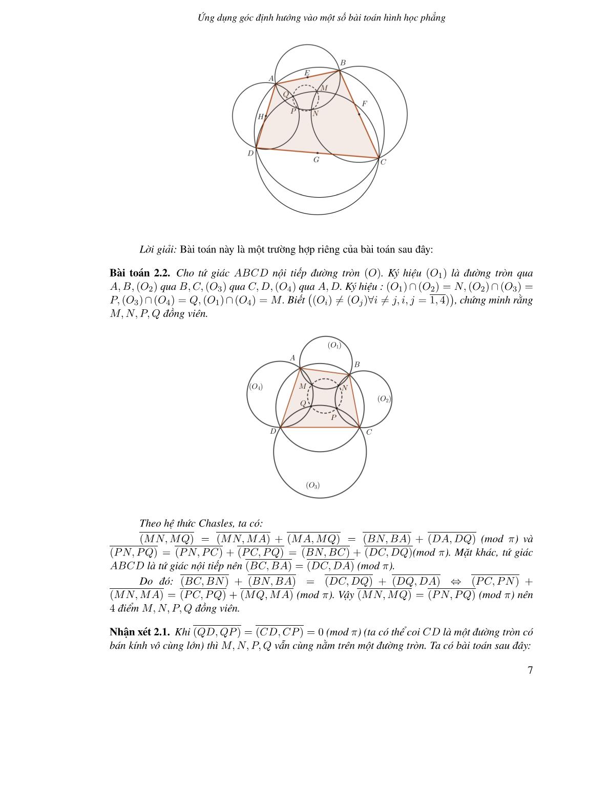 Ứng dụng góc định hướng vào một số bài toán hình học phẳng trang 5