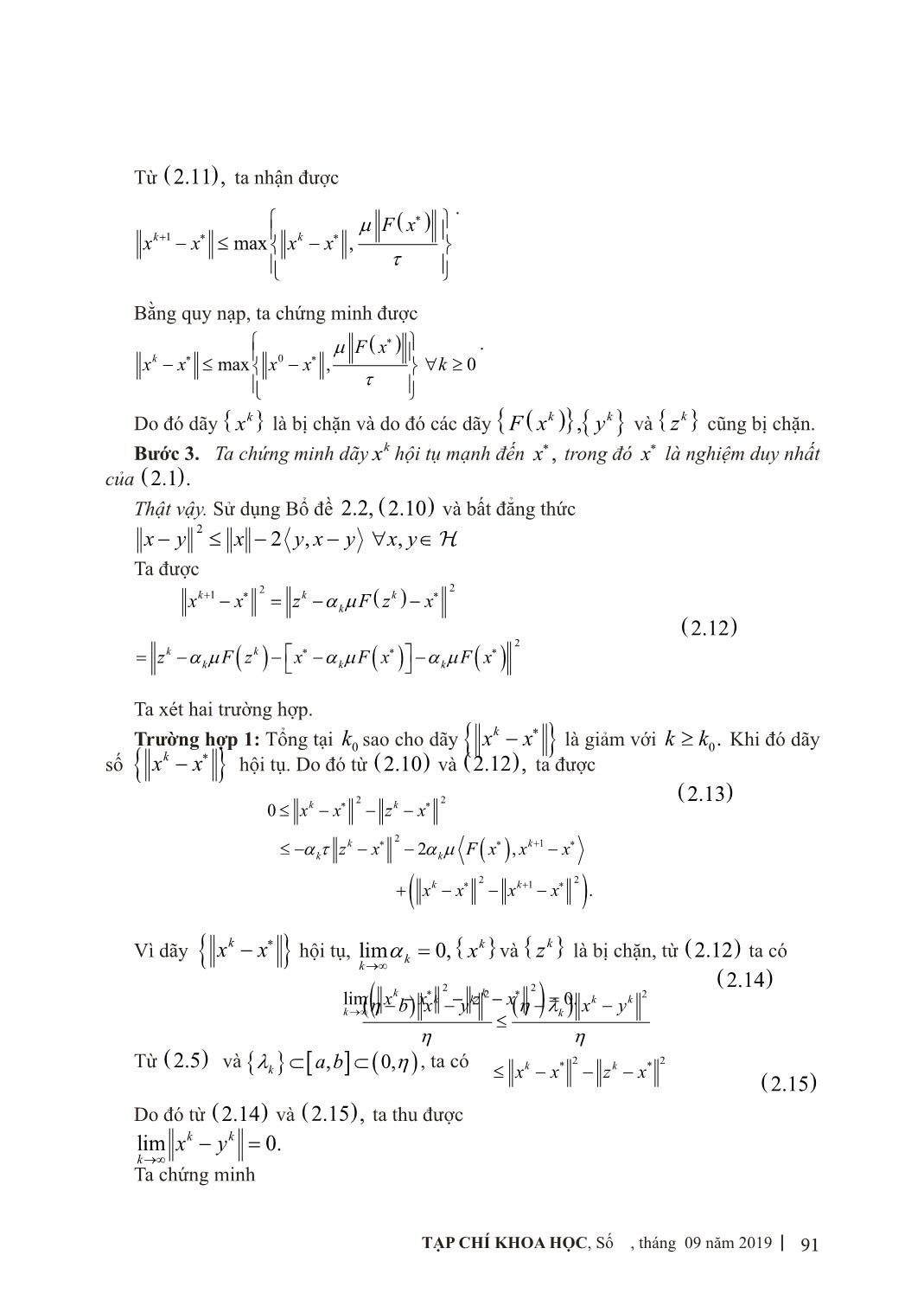 Phương pháp dưới đạo hàm tăng cường giải bài toán bất đẳng thức biến phân hai cấp trang 6
