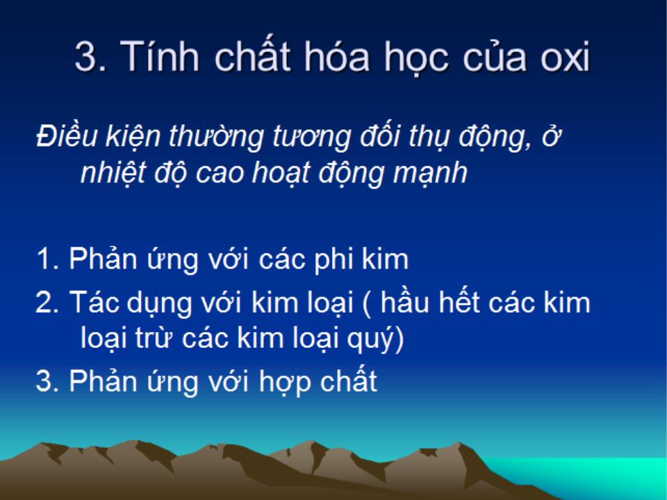Bài giảng Hóa học vô cơ 1 - Bài 2: Oxi - Nguyễn Văn Quang trang 6