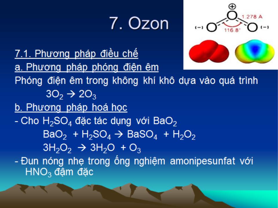 Bài giảng Hóa học vô cơ 1 - Bài 2: Oxi - Nguyễn Văn Quang trang 7