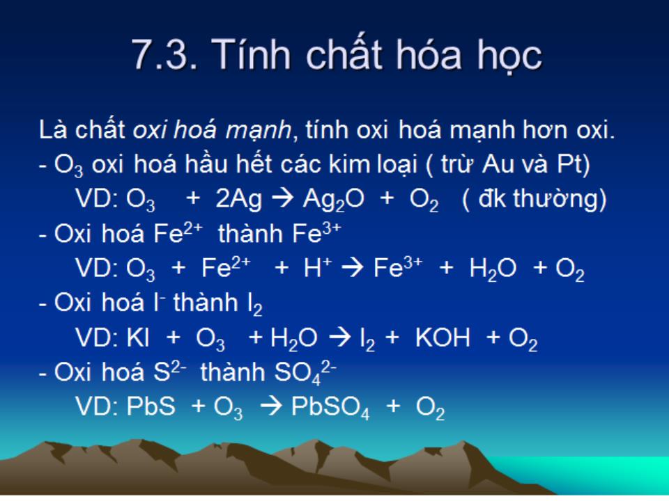 Bài giảng Hóa học vô cơ 1 - Bài 2: Oxi - Nguyễn Văn Quang trang 9