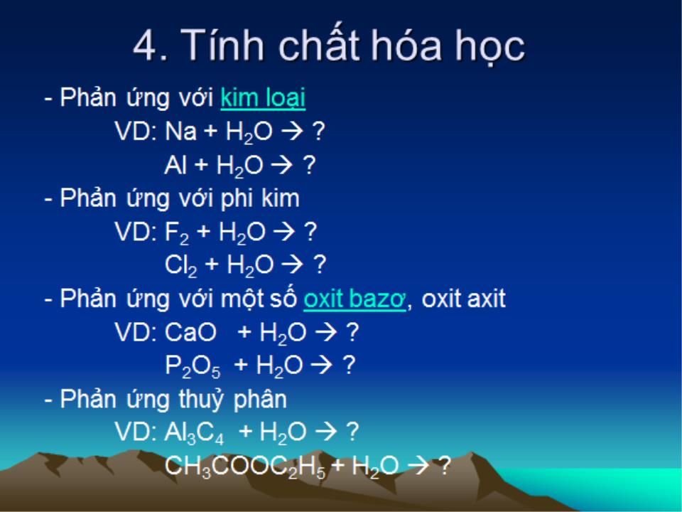Bài giảng Hóa học vô cơ 1 - Bài 3: Nước - Nguyễn Văn Quang trang 10