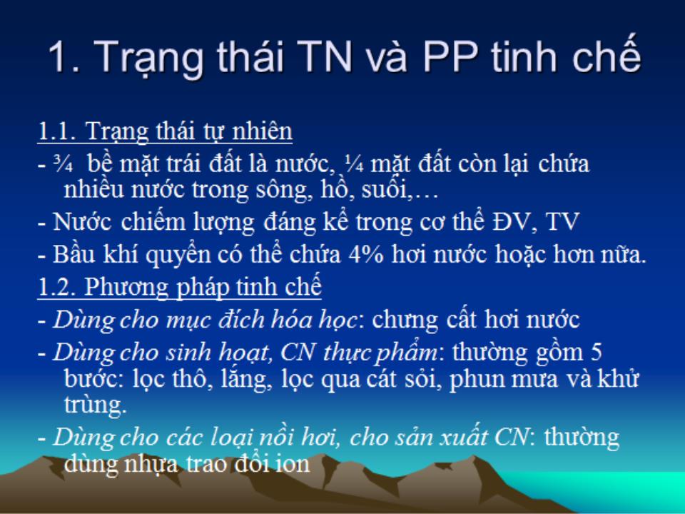Bài giảng Hóa học vô cơ 1 - Bài 3: Nước - Nguyễn Văn Quang trang 4