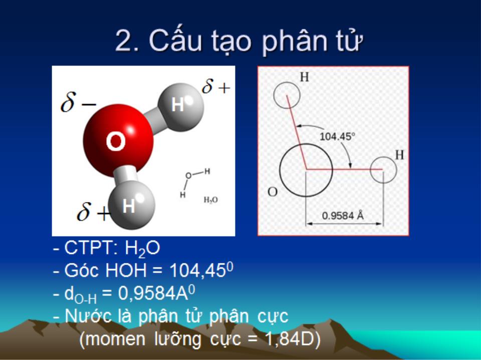 Bài giảng Hóa học vô cơ 1 - Bài 3: Nước - Nguyễn Văn Quang trang 6