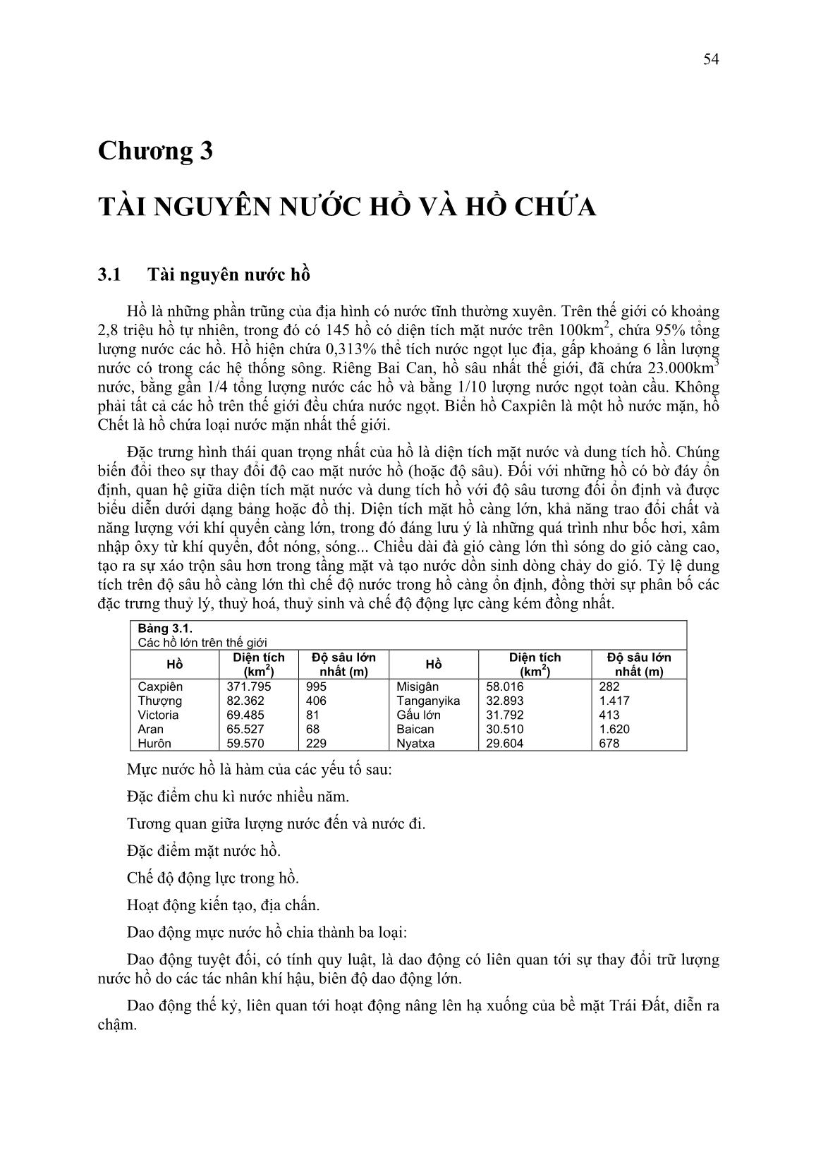 Giáo trình Tài nguyên nước (Phần 2) - Nguyễn Thị Phương Loan trang 1