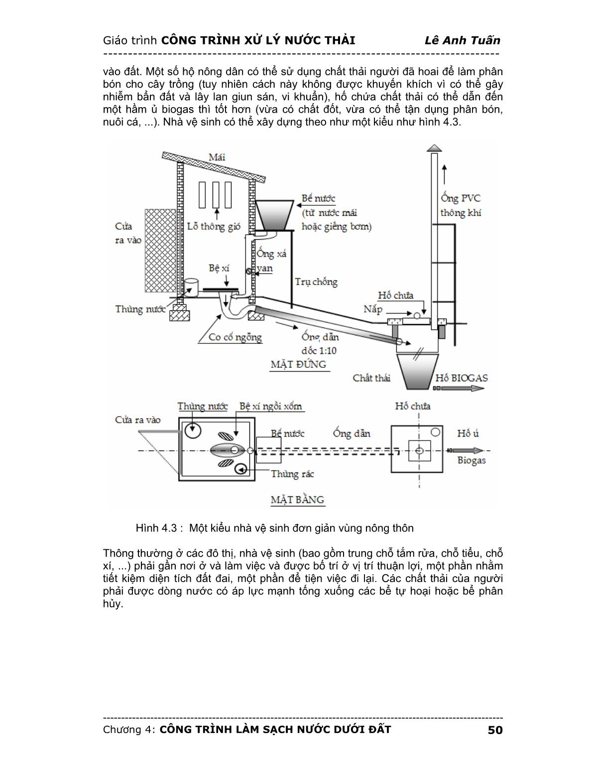 Bài giảng môn học Công trình xử lý nước thải (Phần 2) - Lê Anh Tuấn trang 3