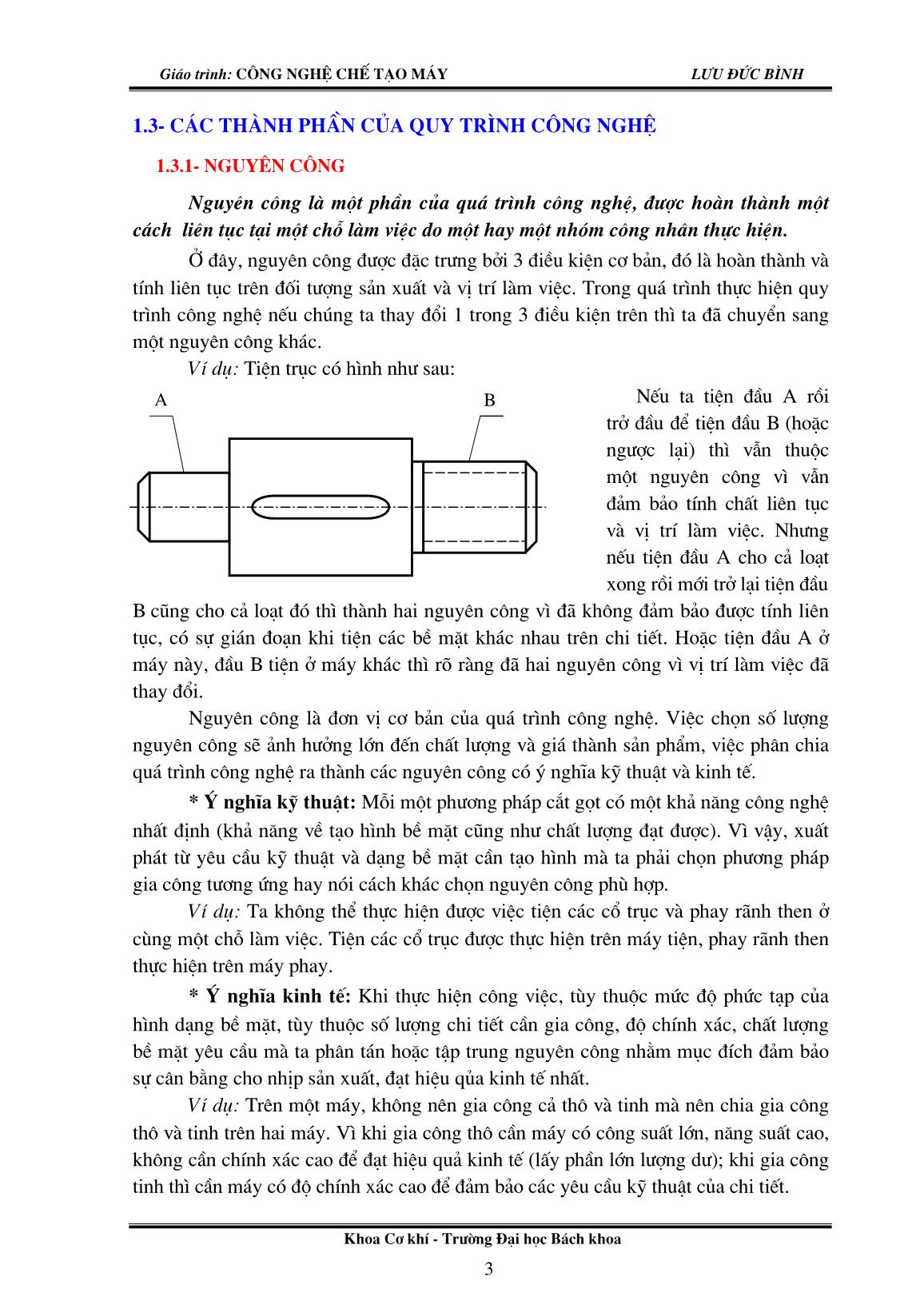 Giáo trình Công nghệ chế tạo máy I - Lưu Đức Bình trang 4