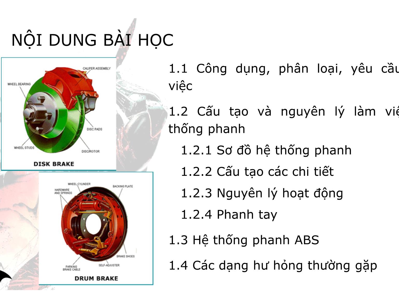 Bài giảng Hệ thống truyền động trên ô tô - Trường Cao đẳng Kinh tế - Kỹ thuật TP Hồ Chí Minh trang 8