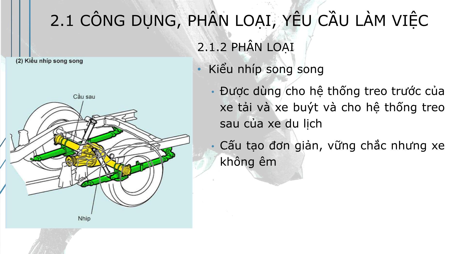 Bài giảng Hệ thống truyền động trên ô tô - Bài 2: Hệ thống treo - Trường Cao đẳng Kinh tế - Kỹ thuật TP Hồ Chí Minh trang 10