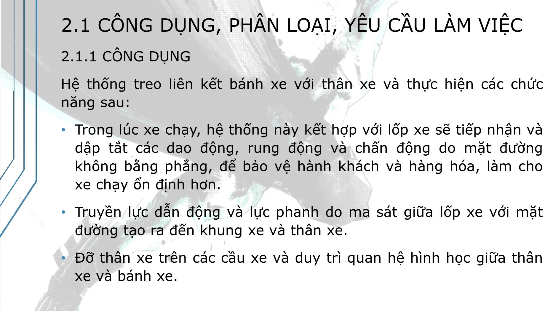 Bài giảng Hệ thống truyền động trên ô tô - Bài 2: Hệ thống treo - Trường Cao đẳng Kinh tế - Kỹ thuật TP Hồ Chí Minh trang 3