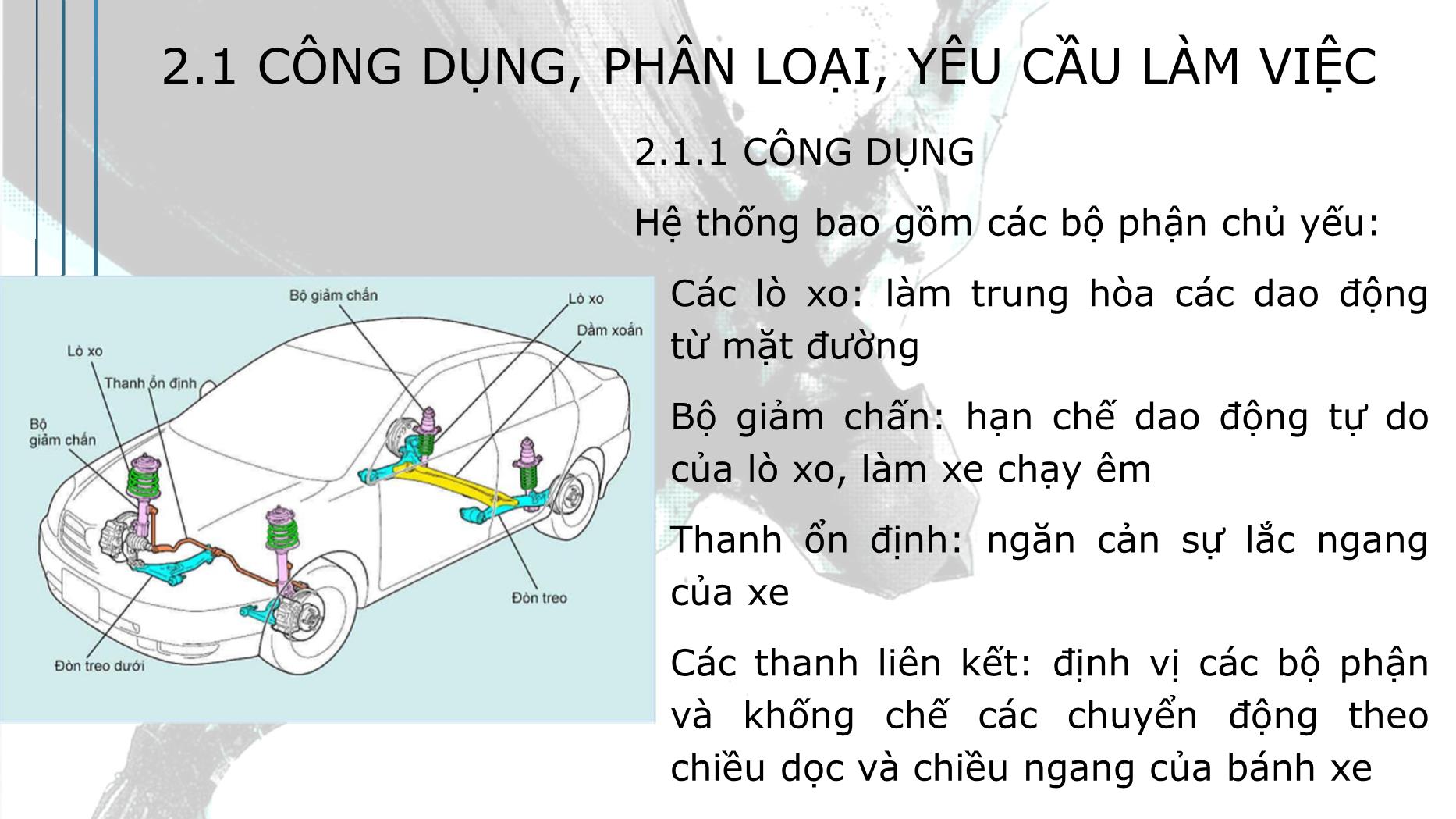 Bài giảng Hệ thống truyền động trên ô tô - Bài 2: Hệ thống treo - Trường Cao đẳng Kinh tế - Kỹ thuật TP Hồ Chí Minh trang 4