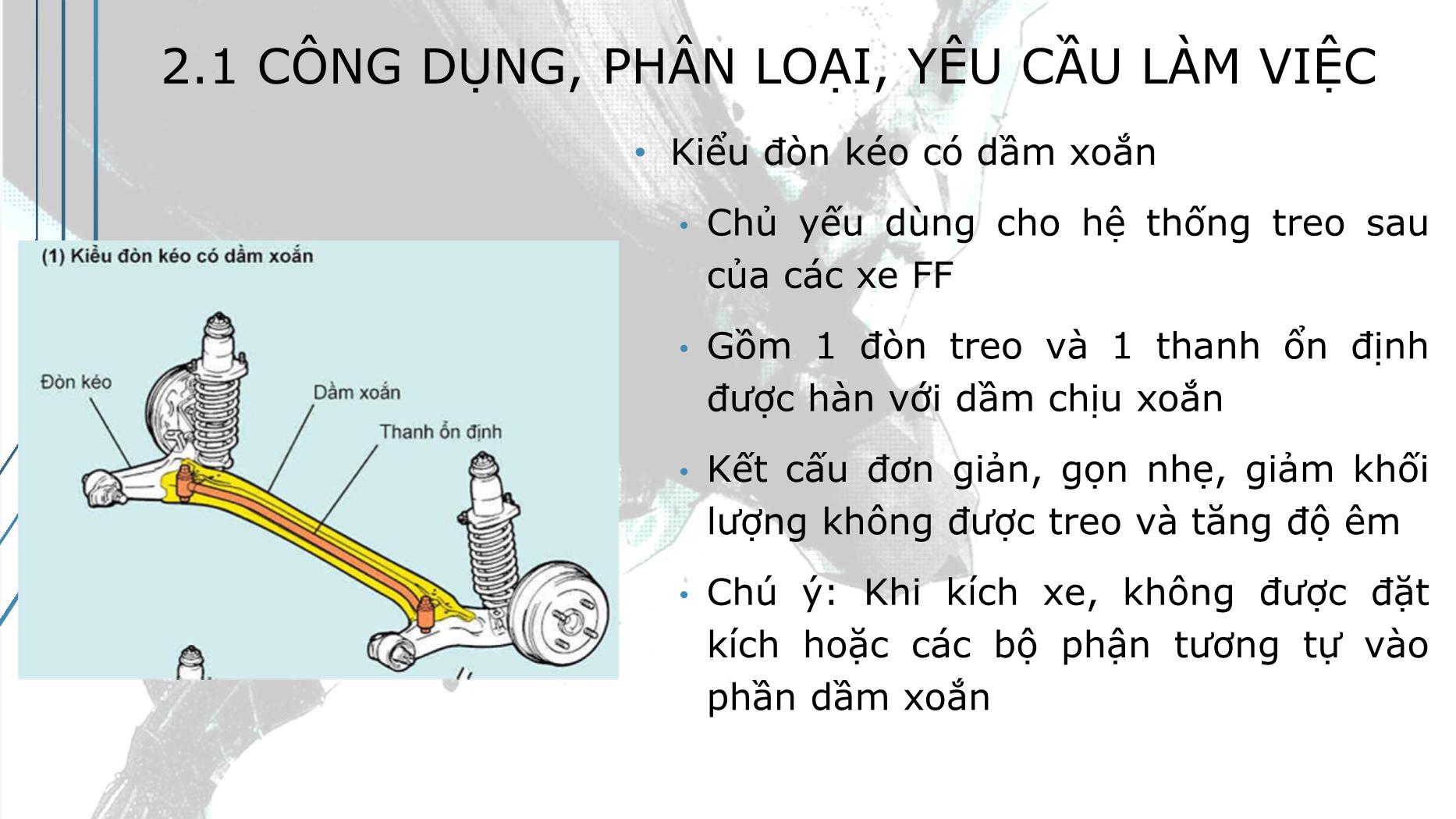 Bài giảng Hệ thống truyền động trên ô tô - Bài 2: Hệ thống treo - Trường Cao đẳng Kinh tế - Kỹ thuật TP Hồ Chí Minh trang 9