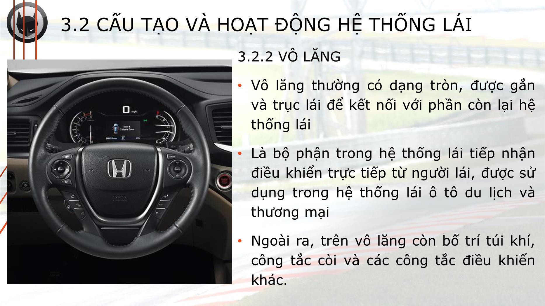 Bài giảng Hệ thống truyền động trên ô tô - Bài 3: Hệ thống lái - Trường Cao đẳng Kinh tế - Kỹ thuật TP Hồ Chí Minh trang 9