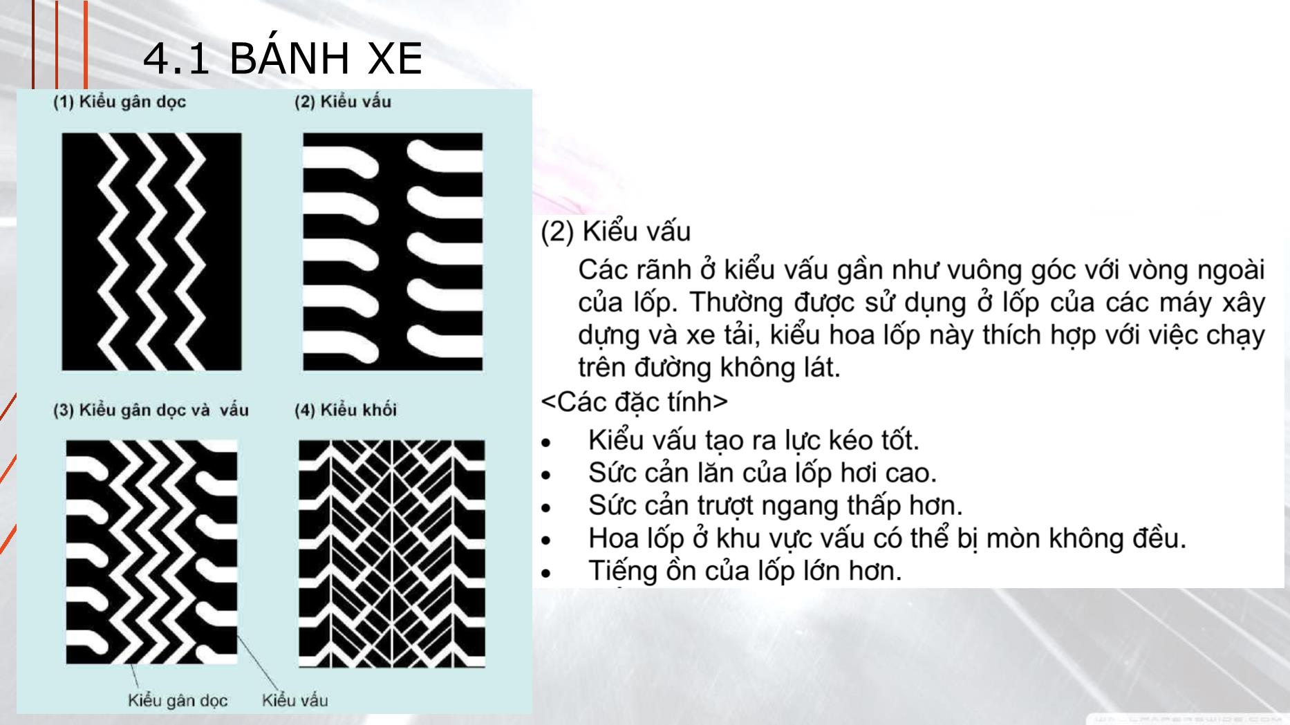 Bài giảng Hệ thống truyền động trên ô tô - Bài 4: Bánh xe - Huỳnh Thịnh trang 7