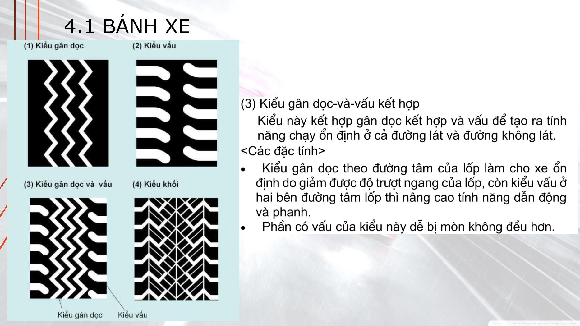 Bài giảng Hệ thống truyền động trên ô tô - Bài 4: Bánh xe - Huỳnh Thịnh trang 8