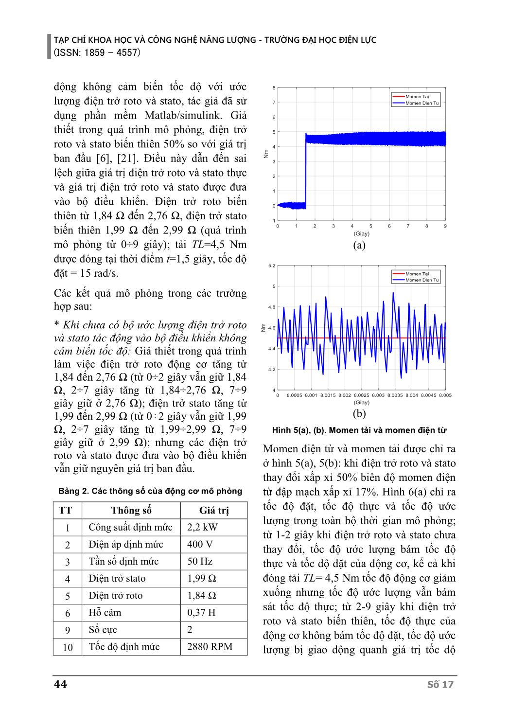 Thuật toán học Nơron sửa đổi để ước lượng điện trở Roto và Stato khi đang hoạt động cho truyền động động cơ không đồng bộ không cảm biến tốc độ trang 6