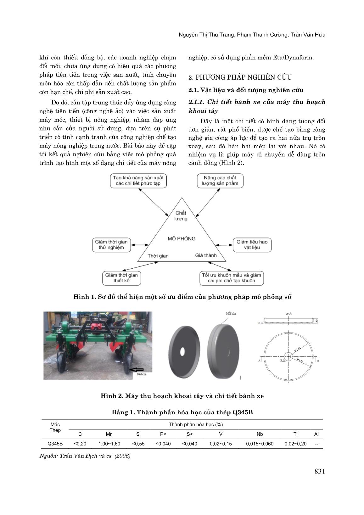 Kết quả mô phỏng trên phần mềm Eta/Dynaform quá trình tạo hình một số chi tiết máy nông nghiệp bằng công nghệ dập tấm trang 2