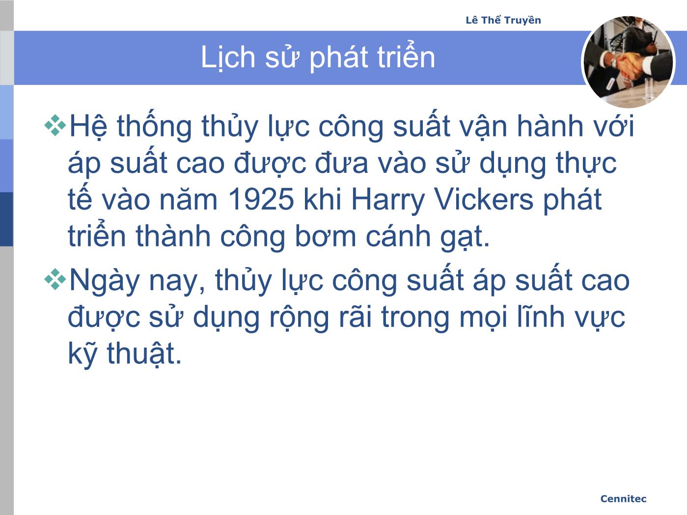 Bài giảng Truyển động thủy lực và khí - Chương 1: Nén - Lê Thế Truyền trang 8