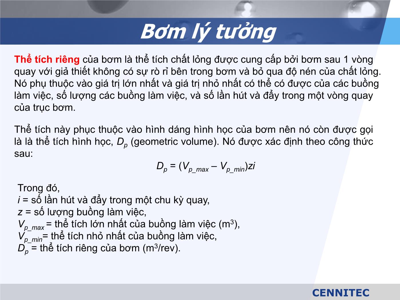 Bài giảng Truyển động thủy lực và khí - Chương 2: Bơm - Lê Thế Truyền trang 5