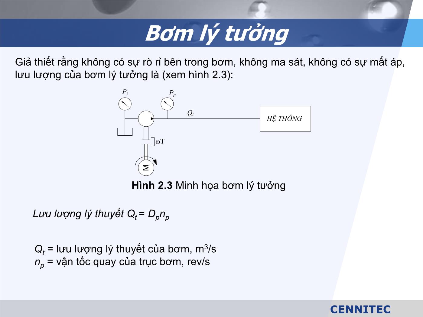 Bài giảng Truyển động thủy lực và khí - Chương 2: Bơm - Lê Thế Truyền trang 6