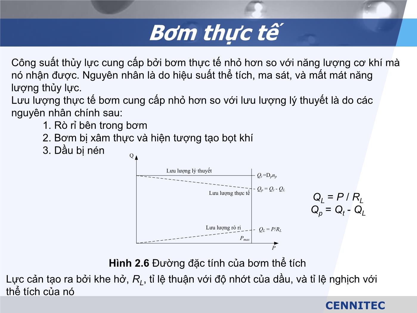 Bài giảng Truyển động thủy lực và khí - Chương 2: Bơm - Lê Thế Truyền trang 9