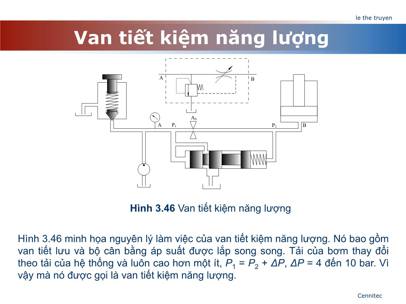 Bài giảng Truyển động thủy lực và khí - Chương 4: Van điều chỉnh lưu lượng - Lê Thế Truyền trang 10