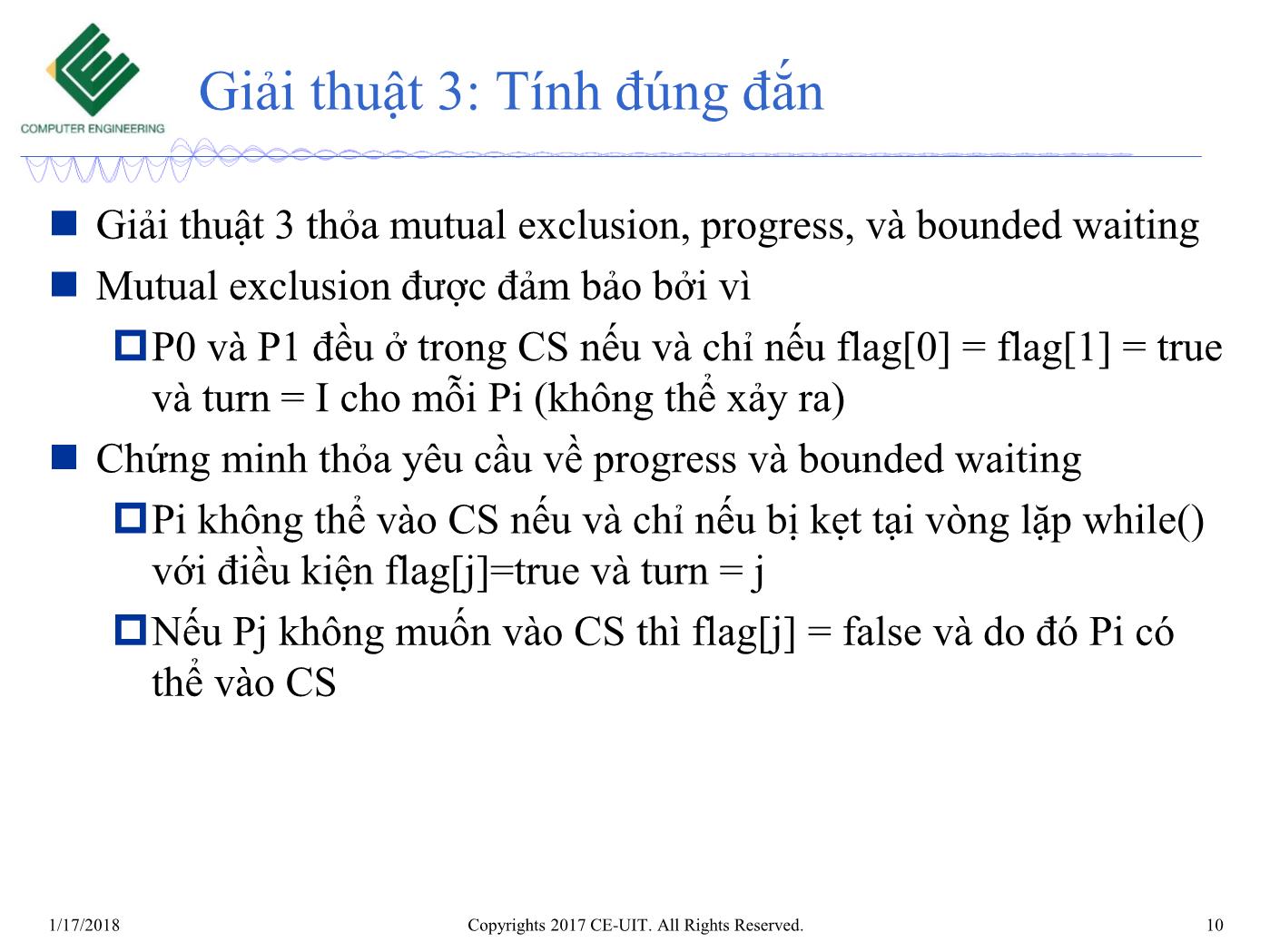 Bài giảng Hệ điều hành - Chương 5: Đồng bộ (Phần 2) - Trường Đại học Công nghệ thông tin trang 10