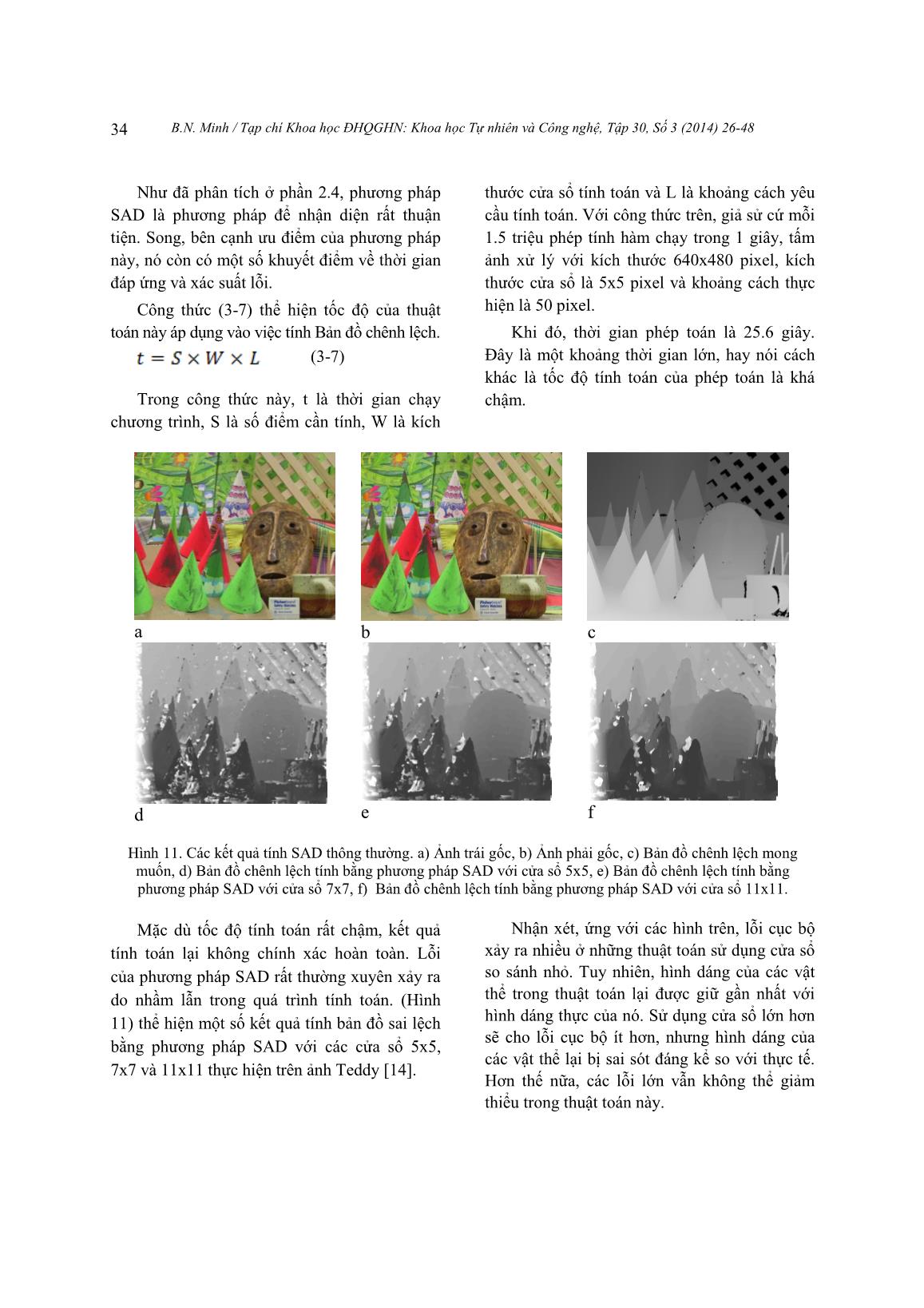 Nghiên cứu so sánh các thuật toán xử lý ảnh tính độ sâu ảnh stereo ứng dụng trong hệ thống camera thị giác trang 9