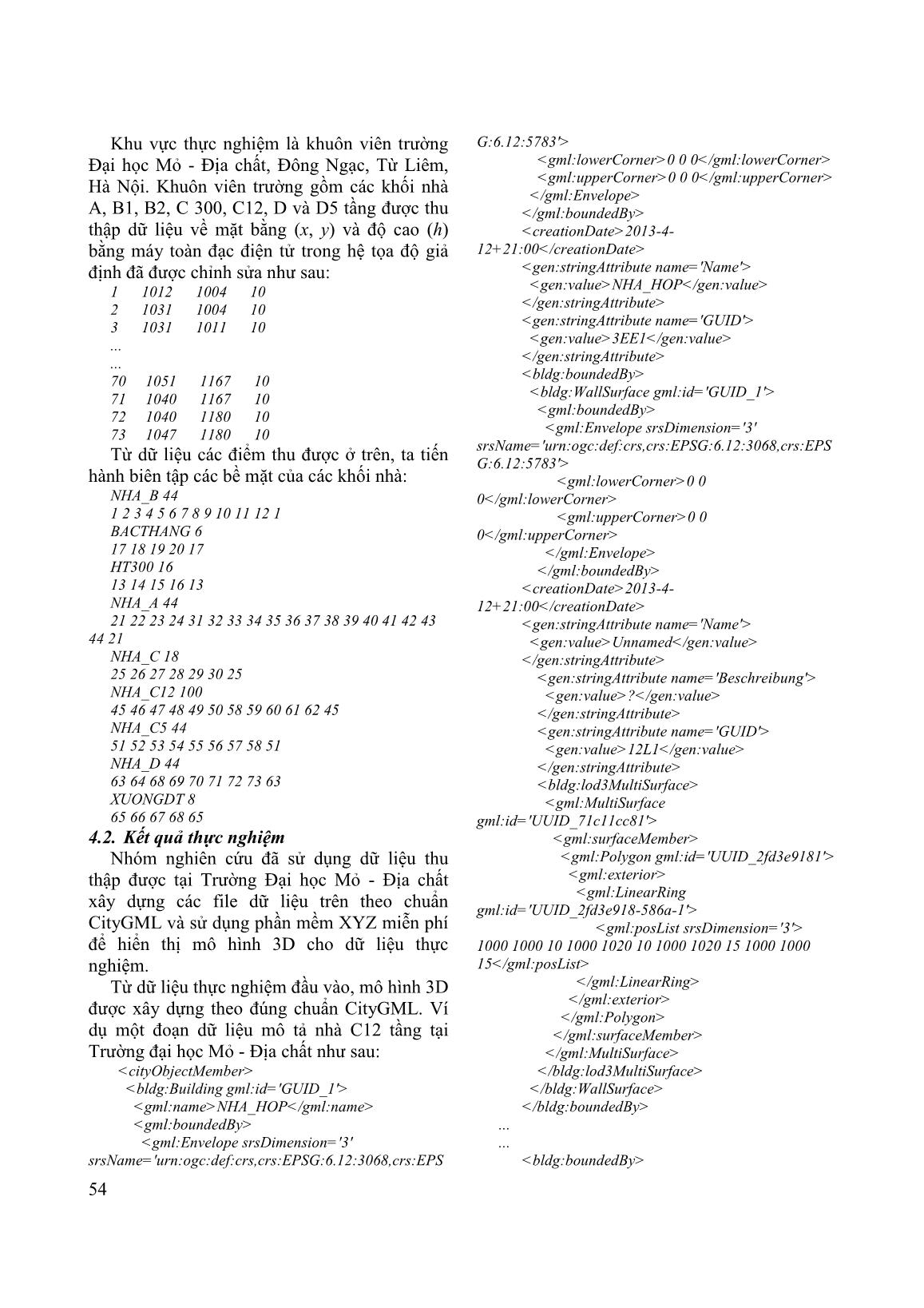 Thử nghiệm xây dựng mô hình đô thị 3D bằng ngôn ngữ tiêu chuẩn Citygml và phần mềm mã nguồn mở trang 6