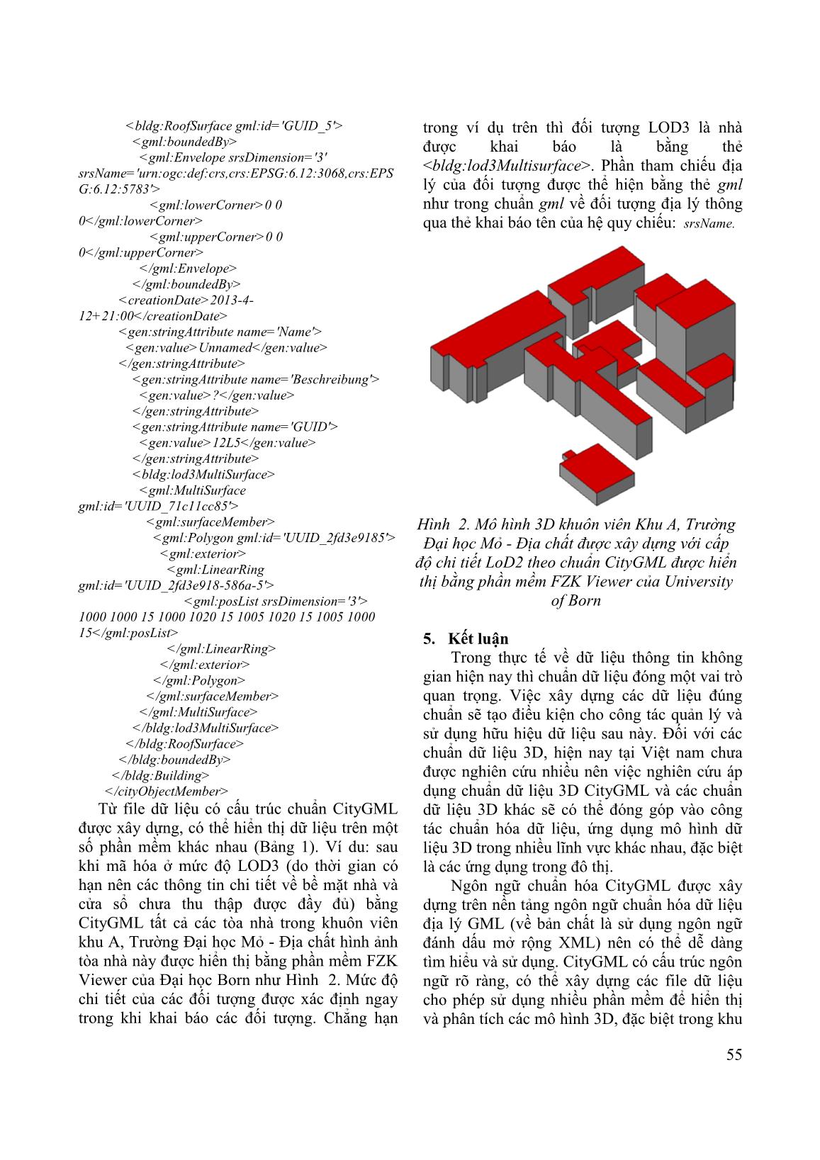 Thử nghiệm xây dựng mô hình đô thị 3D bằng ngôn ngữ tiêu chuẩn Citygml và phần mềm mã nguồn mở trang 7