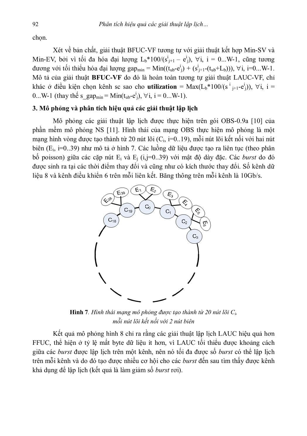 Phân tích hiệu quả các giải thuật lập lịch trên mạng chuyển mạch chùm quang trang 8