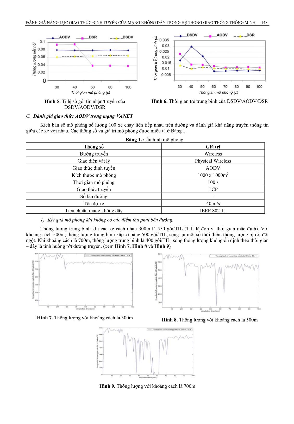 Đánh giá năng lực giao thức định tuyến của mạng không dây trong hệ thống giao thông thông minh trang 5