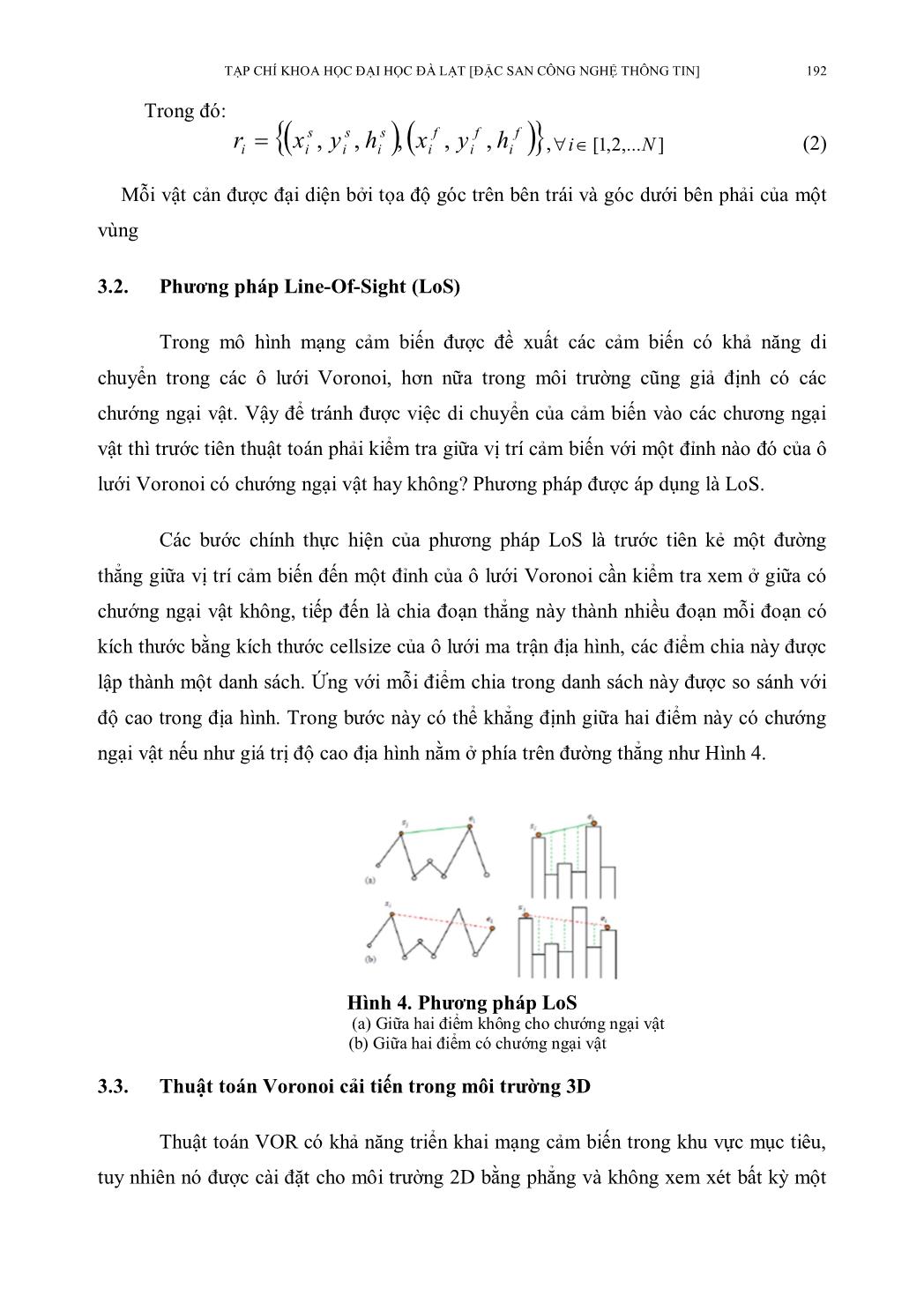 Tối ưu hóa vùng phủ sóng của mạng cảm biến không dây bằng thuật toán Voronoi trong môi trường 3D trang 6