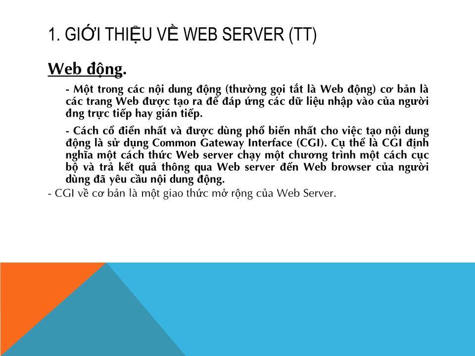 Bài giảng Dịch vụ mạng linux - Chương 4: Dịch vụ web, web - DNS - Phạm Mạnh Cương trang 9