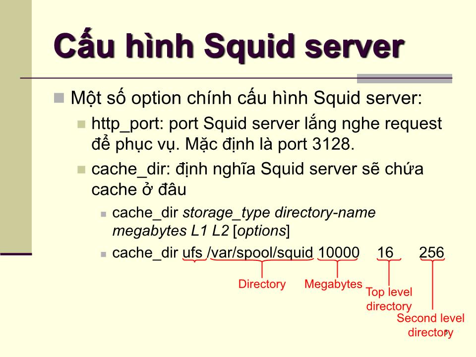 Bài giảng Dịch vụ mạng linux - Chương 7: Squid server - Phạm Mạnh Cương trang 5