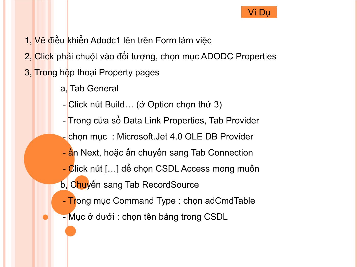 Bài giảng Microsoft Visual Basic - Bài 1: Tổng Quan Lập Trình CSDL trang 10