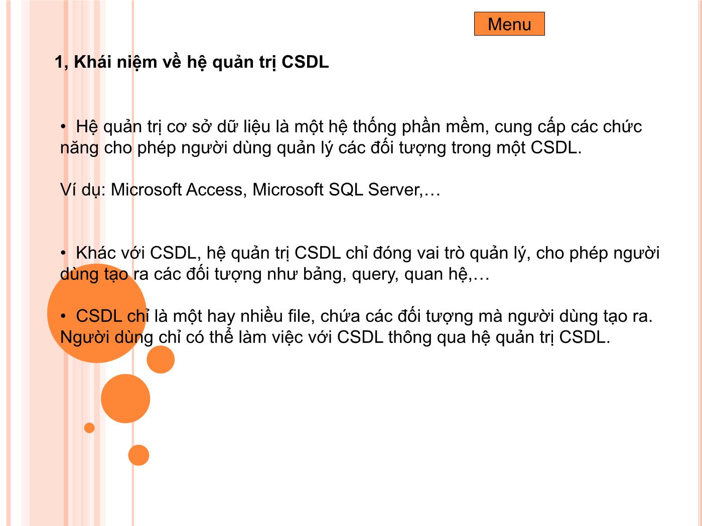 Bài giảng Microsoft Visual Basic - Bài 1: Tổng Quan Lập Trình CSDL trang 3