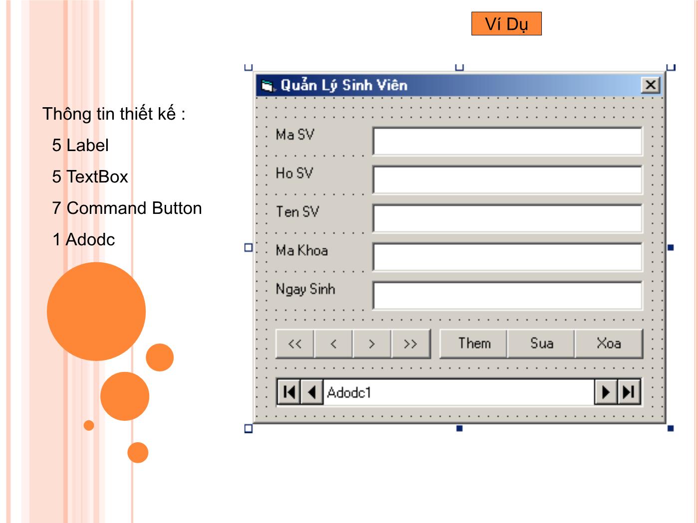 Bài giảng Microsoft Visual Basic - Bài 1: Tổng Quan Lập Trình CSDL trang 8