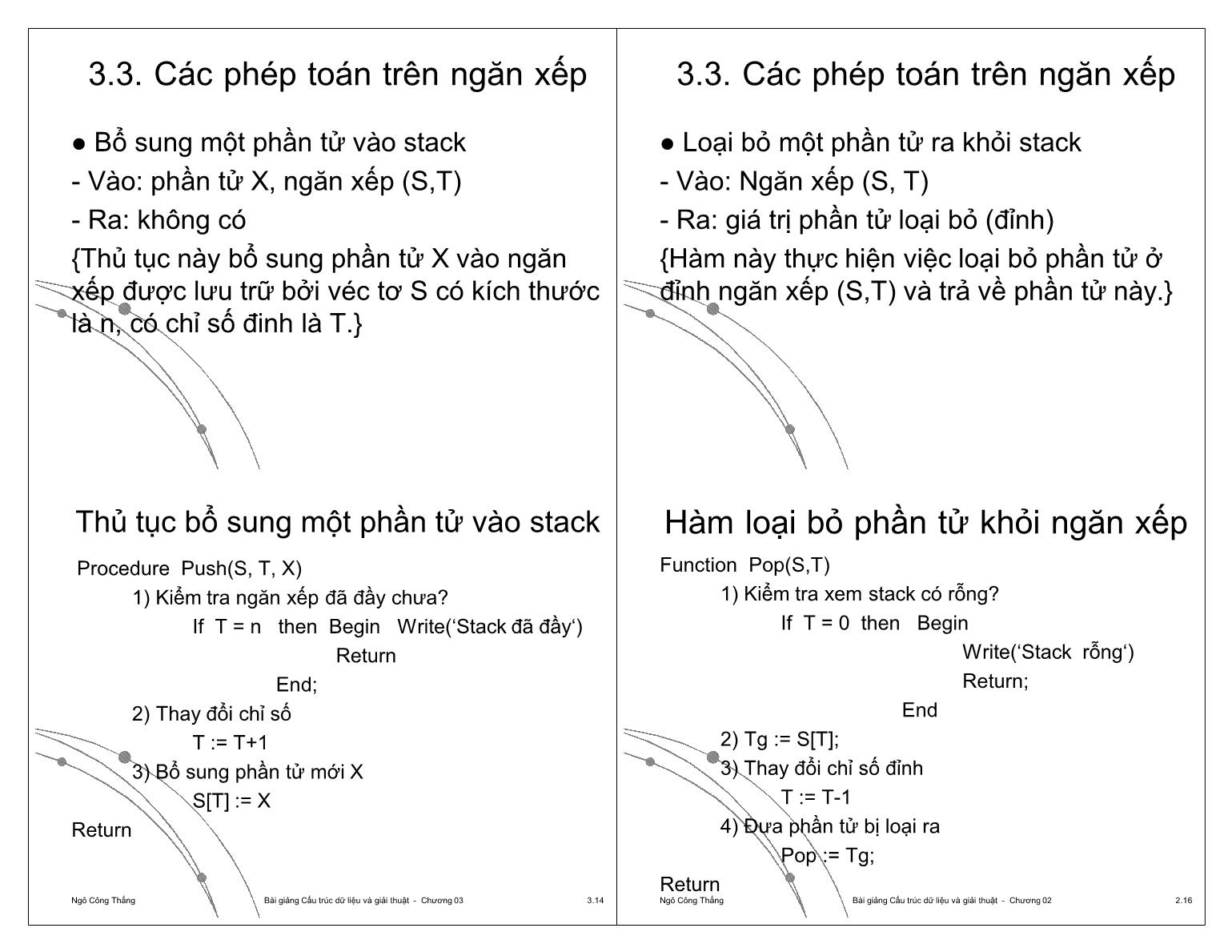 Bài giảng Công nghệ phần mềm - Chương 2: Mảng và danh sách - Ngô Công Thắng trang 4