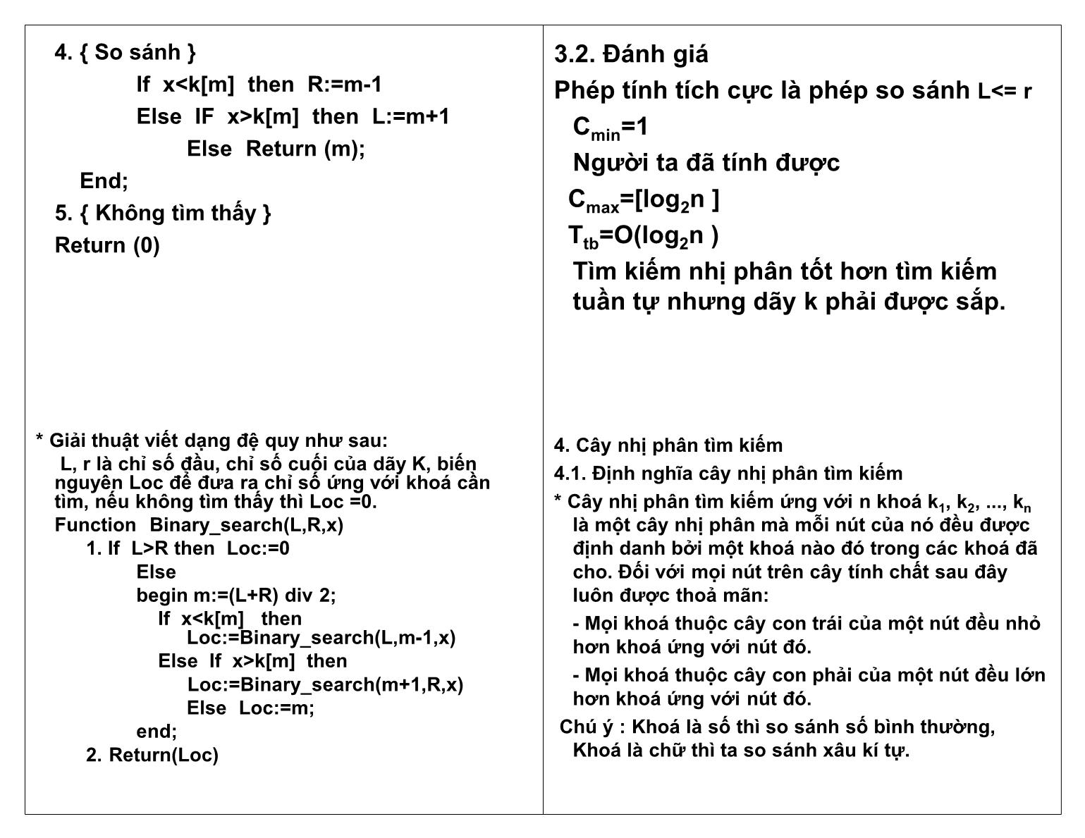 Bài giảng Công nghệ phần mềm - Chương 7: Giải thuật tìm kiếm - Ngô Công Thắng trang 3