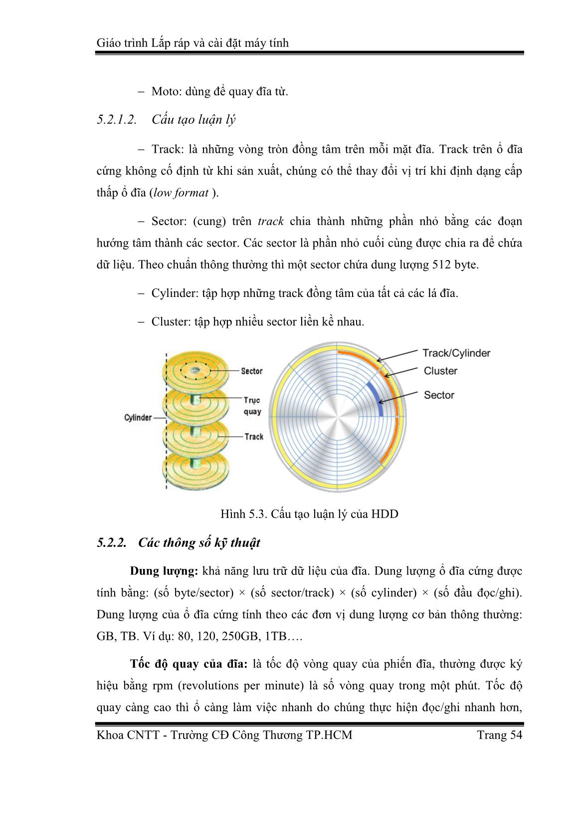 Giáo trình Lắp ráp và cài đặt máy tính (Phần 2) - Huỳnh Trọng Đức trang 3