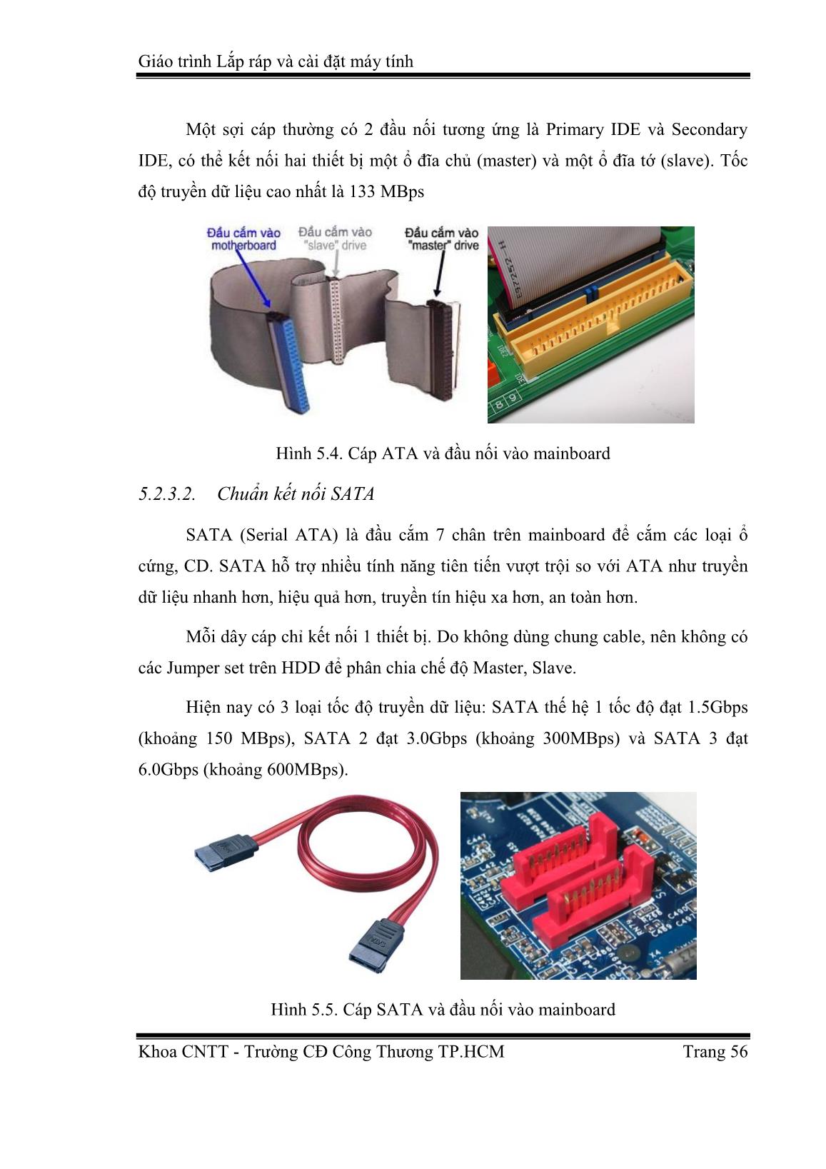 Giáo trình Lắp ráp và cài đặt máy tính (Phần 2) - Huỳnh Trọng Đức trang 5