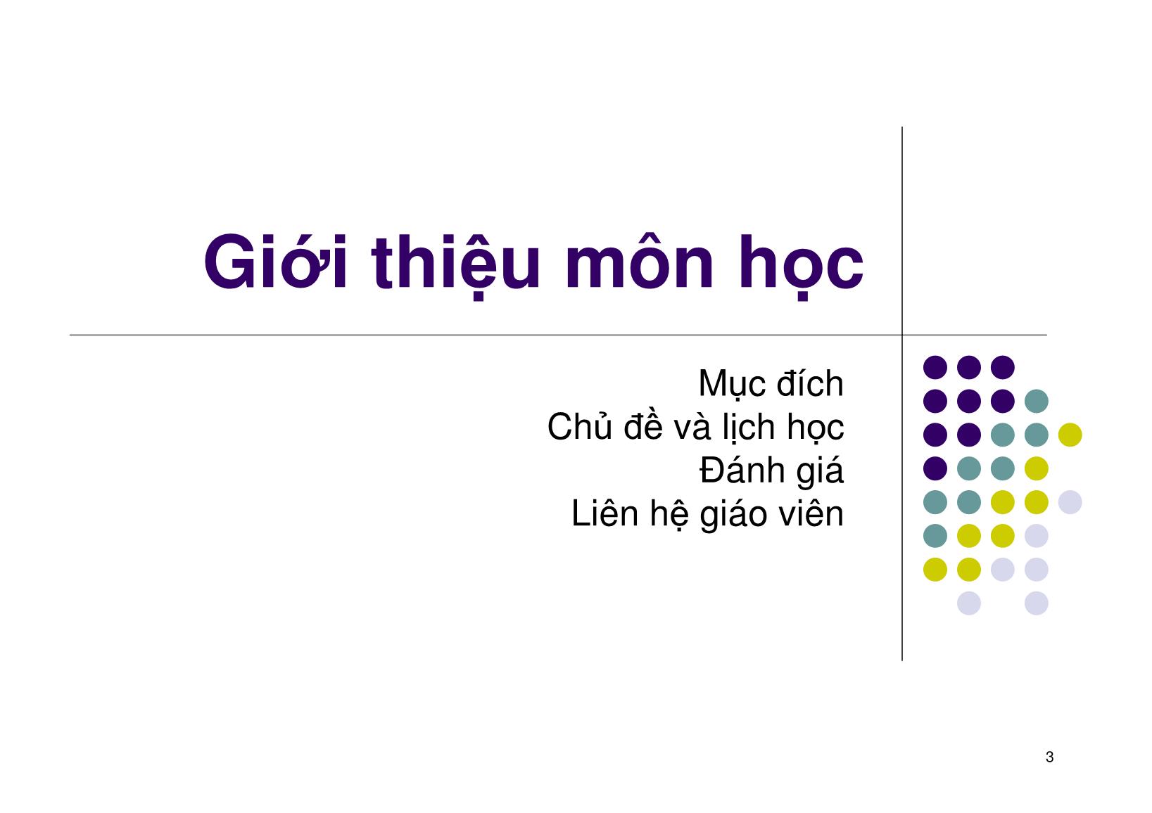 Bài giảng Mạng máy tính - Chương 1: Cơ bản về mạng máy tính - Ngô Hồng Sơn trang 3