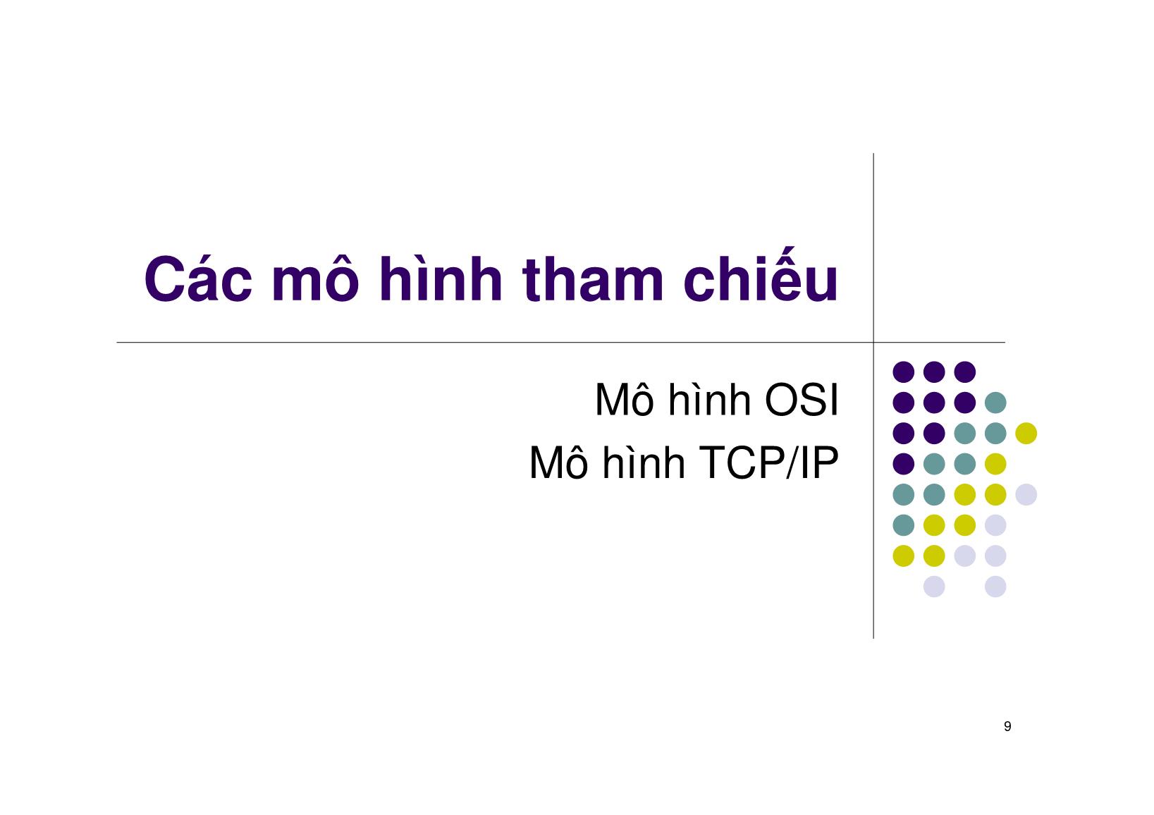 Bài giảng Mạng máy tính - Chương 2: Các khái niệm cơ bản về mạng máy tính - Ngô Hồng Sơn trang 9