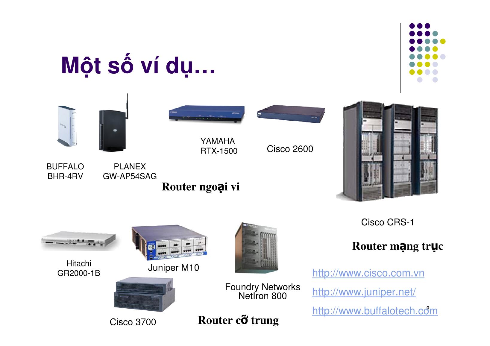 Bài giảng Mạng máy tính - Chương 4: Chọn đường - Routing - Ngô Hồng Sơn trang 8