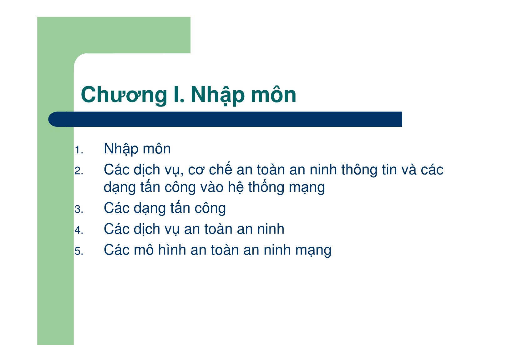 Bài giảng Mạng máy tính - Chương 10: An toàn và an ninh thông tin - Nguyễn Linh Giang trang 4