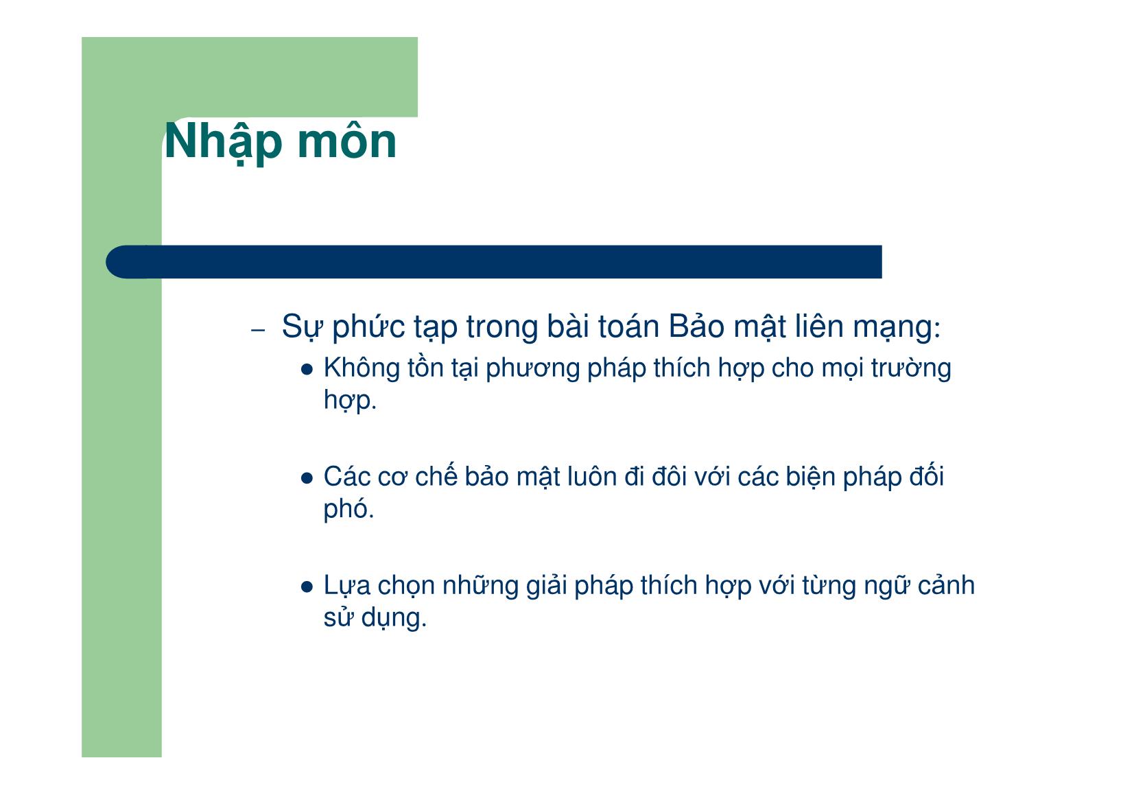 Bài giảng Mạng máy tính - Chương 10: An toàn và an ninh thông tin - Nguyễn Linh Giang trang 8