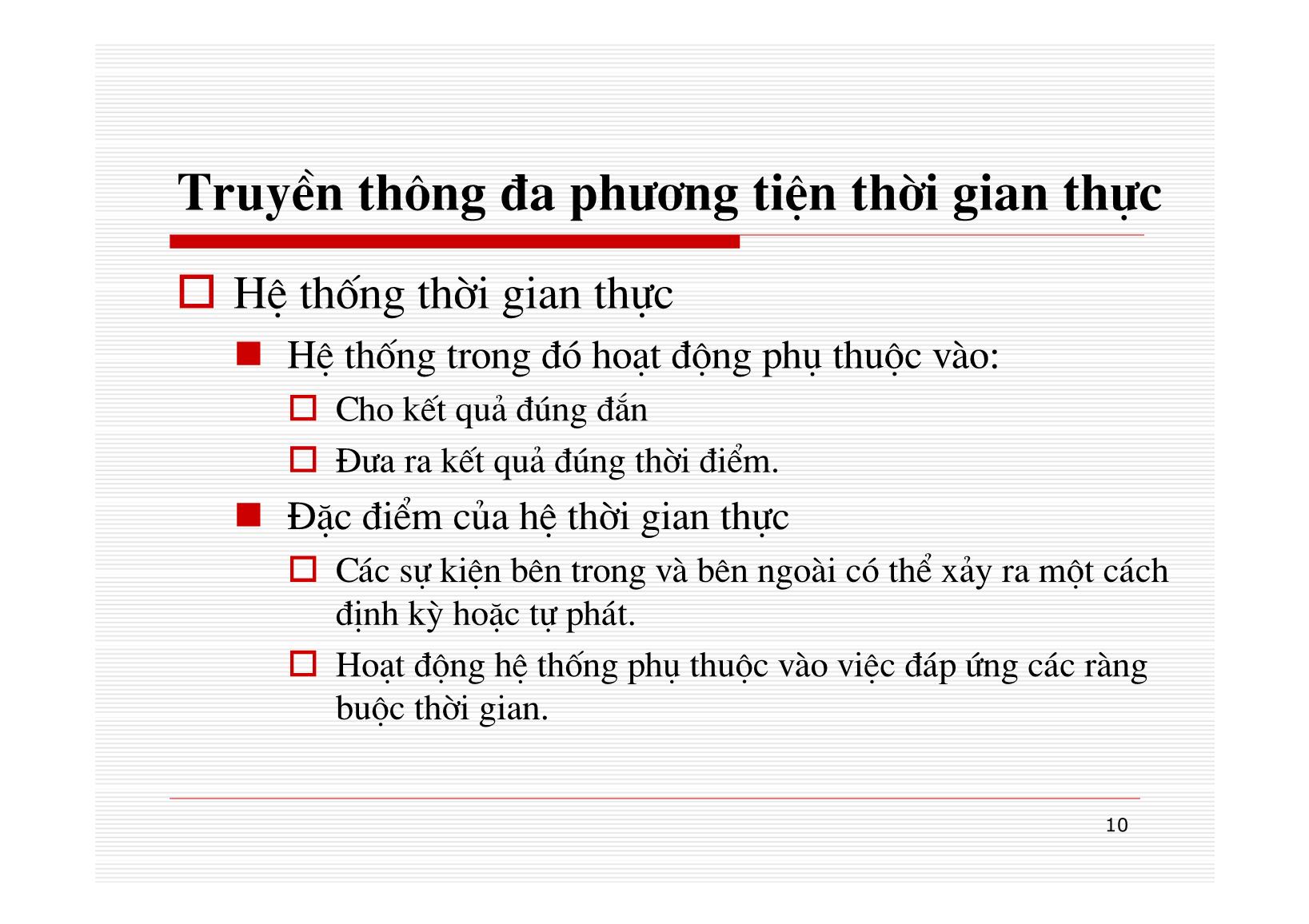 Bài giảng Mạng máy tính - Chương 12: Công nghệ MULTIMEDIA - Nguyễn Linh Giang trang 10