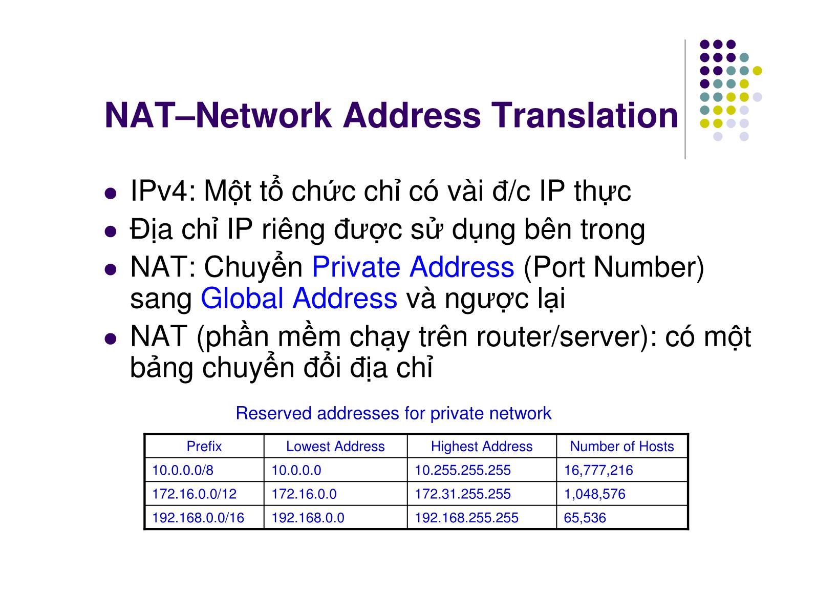 Bài giảng Mạng máy tính - Chương 13: Internet trong doanh nghiệp, Quản lý Internet - Ngô Hồng Sơn trang 7