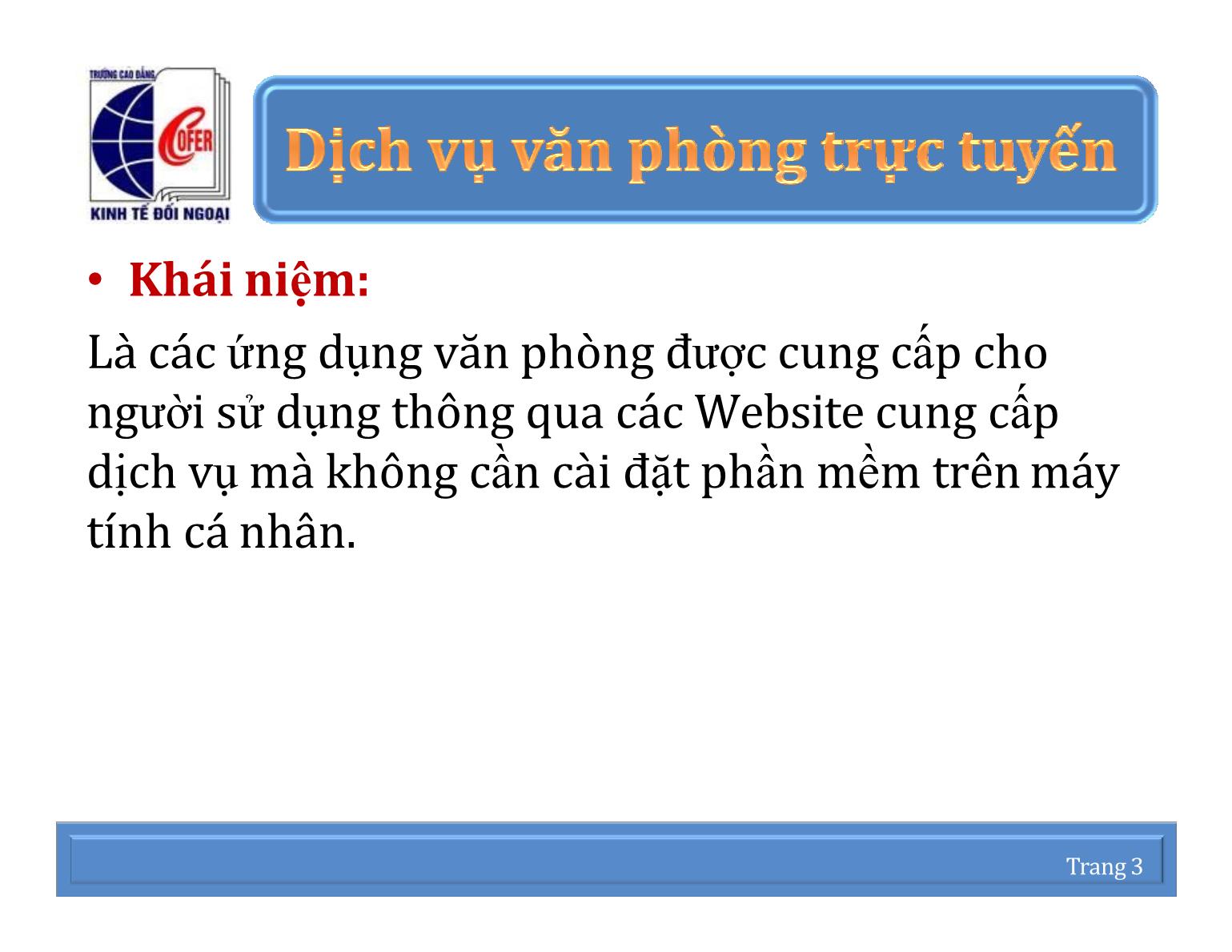 Bài giảng Mạng thông tin quốc tế - Chương 2: Quản lý thư điện tử - Email - Nguyễn Anh Việt trang 3